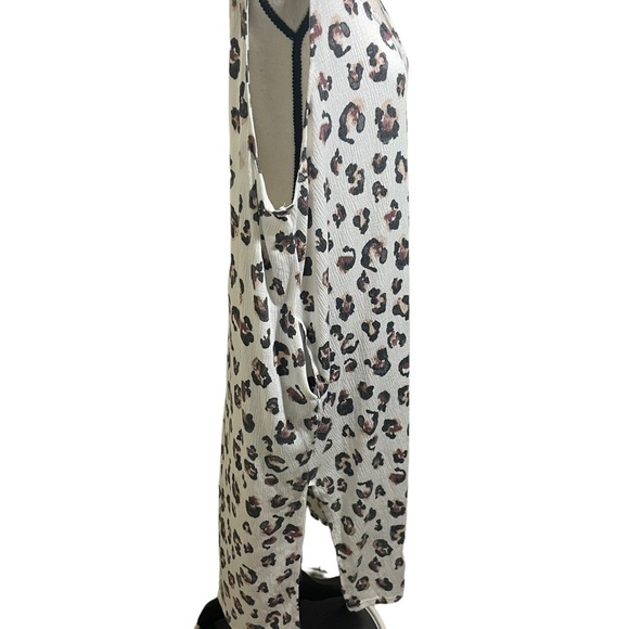 Nicole miller New York womens double Vneck leopard pullover midi dress3X… - Picture 6 of 10